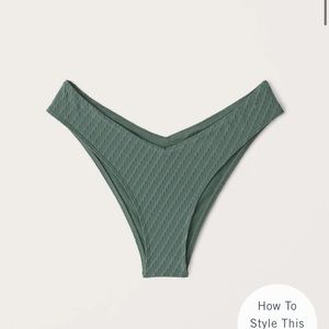 A&F high leg cheeky bottoms, Size L, Never worn